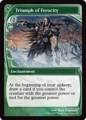 Triumph of Ferocity (Future Sight) (135), Mystery Booster 2 — Magic card price