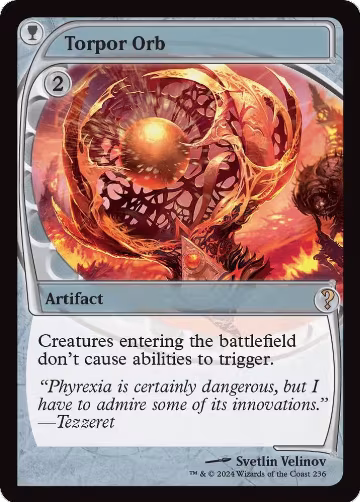 Torpor Orb (Future Sight) (236), Mystery Booster 2 — Magic card price