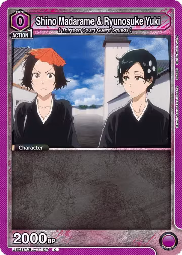 Shino Madarame & Ryunosuke Yuki (UE01ST/BLC-1-107), BLEACH: Thousand-Year Blood War Starter Deck — Union Arena card price