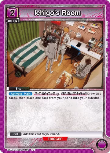 Ichigo's Room (UE01ST/BLC-1-108), BLEACH: Thousand-Year Blood War Starter Deck — Union Arena card price