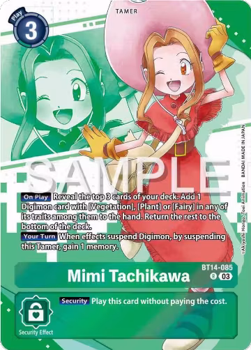 Mimi Tachikawa (Premium Heroines Set) (BT14-085 R), Blast Ace — Digimon card price