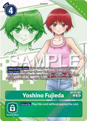 Yoshino Fujieda (Premium Heroines Set) (BT13-100 R), Versus Royal Knights — Digimon card price