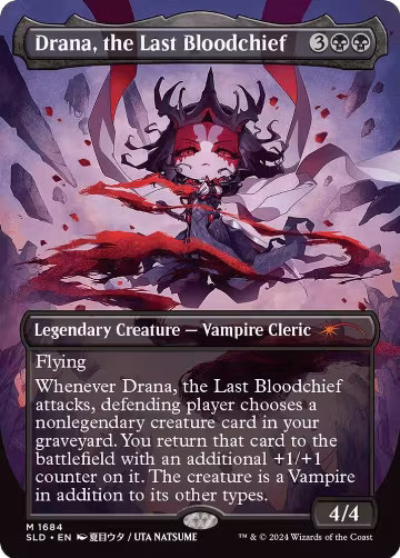 Drana, the Last Bloodchief (Rainbow Foil) (1684), Secret Lair Drop Series — Magic card price