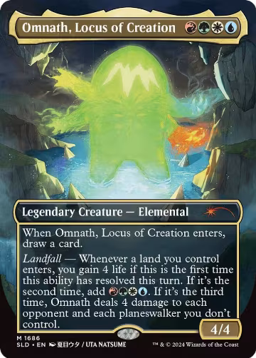 Omnath, Locus of Creation (Rainbow Foil) (1686), Secret Lair Drop Series — Magic card price