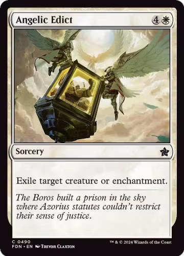 Angelic Edict (490), Foundations — Magic card price