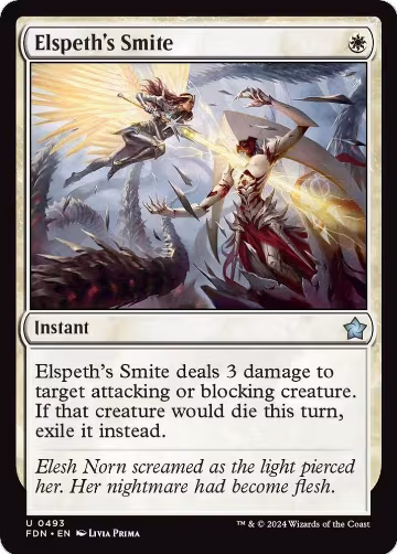 Elspeth's Smite (493), Foundations — Magic card price