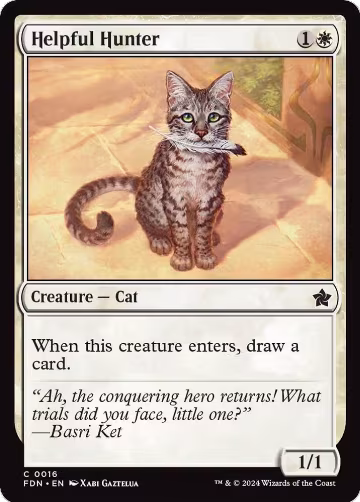 Helpful Hunter (16), Foundations — Magic card price