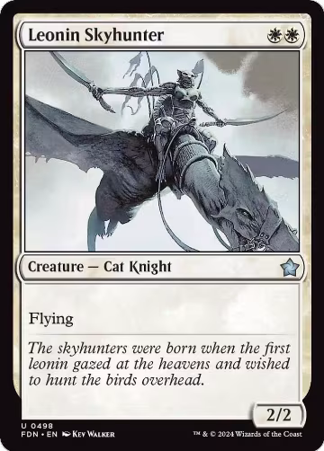 Leonin Skyhunter (498), Foundations — Magic card price