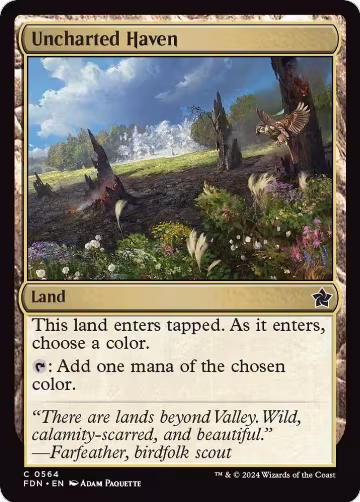 Uncharted Haven (564), Foundations — Magic card price