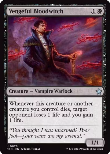Vengeful Bloodwitch (76), Foundations — Magic card price
