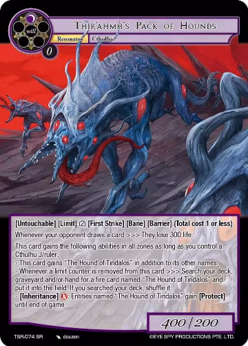 Thir'ahmh's Pack of Hounds (TSR-074 SR), The Battle at the Sacred Ruins — Force of Will card price