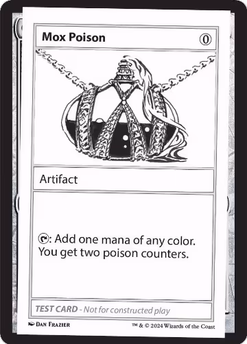 Mox Poison, Mystery Booster 2 Playtest Cards — Magic card price