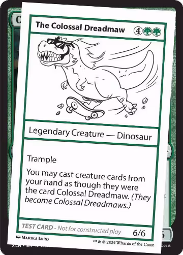 The Colossal Dreadmaw, Mystery Booster 2 Playtest Cards — Magic card price