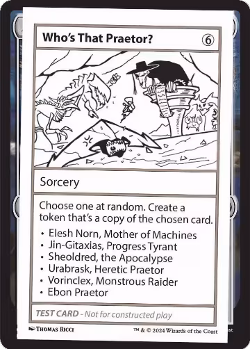 Who's That Praetor?, Mystery Booster 2 Playtest Cards — Magic card price