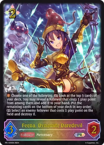 Feena, Dynamite Daredevil (PR-120EN), Shadowverse: Evolve Promo Cards — Shadowverse card price