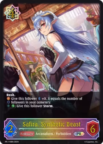 Safira, Synthetic Beast (PR-119EN), Shadowverse: Evolve Promo Cards — Shadowverse card price