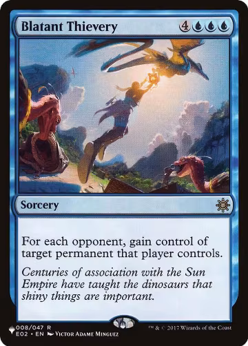 Blatant Thievery (008/047), The List Reprints — Magic card price