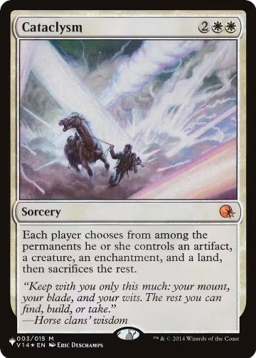 Cataclysm (003/015), The List Reprints — Magic card price