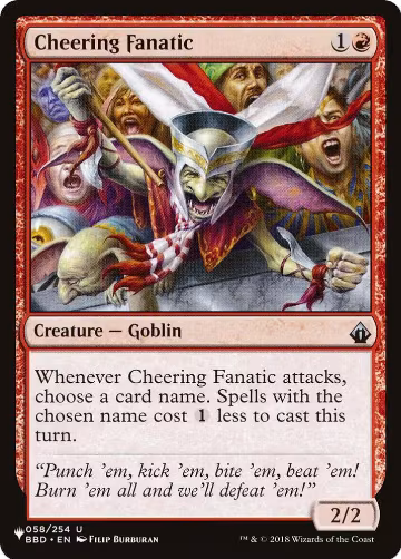 Cheering Fanatic (058/254), The List Reprints — Magic card price