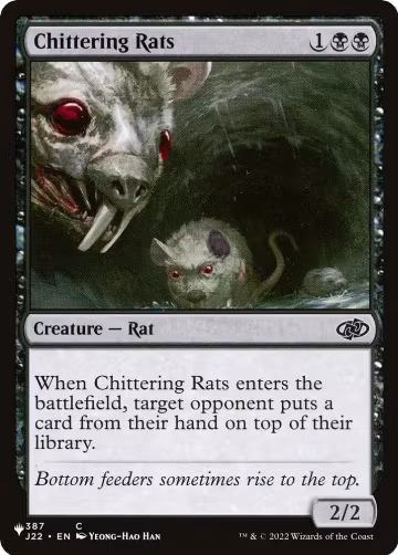 Chittering Rats (387/051), The List Reprints — Magic card price