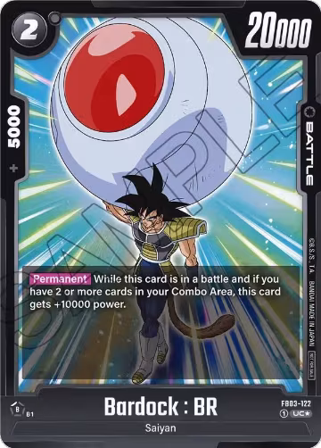 Bardock : BR (Tournament Pack 03) (FB03-122), Tournament and Championship Promos — DB Fusion card price