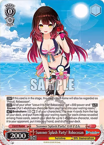 Summer Splash Party! Robocosan (HOL/WE44-E29 N), hololive production Summer Collection Premium Booster — Weiß Schwarz card price