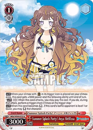 Summer Splash Party! Anya Melfissa (HOL/WE44-E32 N), hololive production Summer Collection Premium Booster — Weiß Schwarz card price