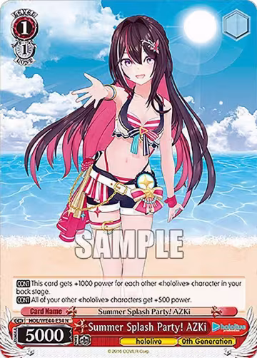 Summer Splash Party! AZKi (HOL/WE44-E34 N), hololive production Summer Collection Premium Booster — Weiß Schwarz card price