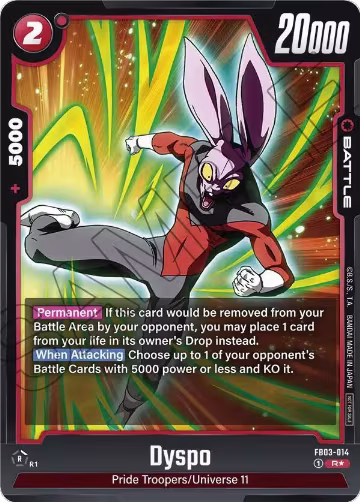 Dyspo (Tournament Pack 03) (FB03-014), Tournament and Championship Promos — DB Fusion card price