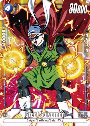 Great Saiyaman (Tournament Pack -Winner- 03) (FB03-032), Tournament and Championship Promos — DB Fusion card price