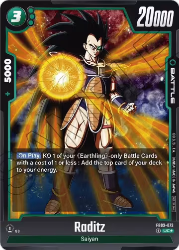 Raditz (Tournament Pack 03) (FB03-073), Tournament and Championship Promos — DB Fusion card price