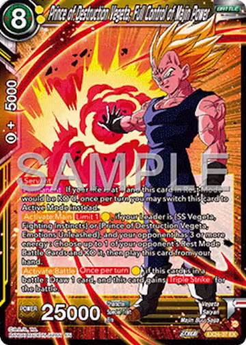 Prince of Destruction Vegeta, Full Control of Majin Power (EX24-37) — card price