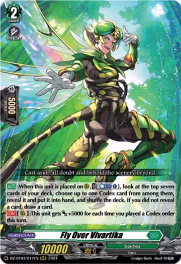 Fly Over Vivartika (DZ-BT03/017EN), DZ-BT03: Dimensional Transcendence — Vanguard card price