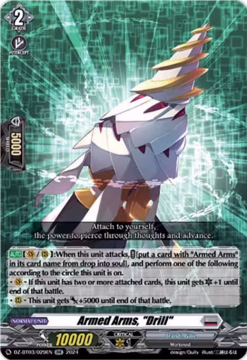Armed Arms, "Drill" (DZ-BT03/029EN), DZ-BT03: Dimensional Transcendence — Vanguard card price