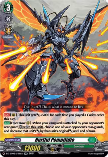 Hurtful Pompilidio (DZ-BT03/038EN), DZ-BT03: Dimensional Transcendence — Vanguard card price