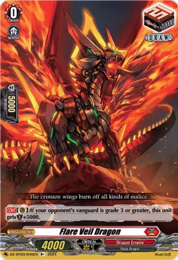 Flare Veil Dragon (R+) (DZ-BT03/045EN), DZ-BT03: Dimensional Transcendence — Vanguard card price