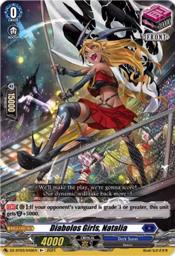 Diabolos Girls, Natalia (R+) (DZ-BT03/049EN), DZ-BT03: Dimensional Transcendence — Vanguard card price