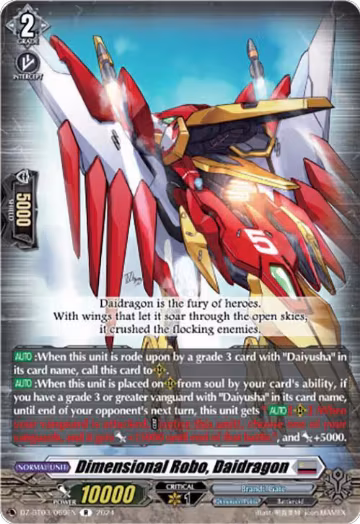 Dimensional Robo, Daidragon (DZ-BT03/069EN), DZ-BT03: Dimensional Transcendence — Vanguard card price