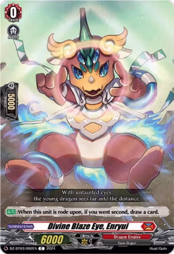 Divine Blaze Eye, Enryui (DZ-BT03/092EN), DZ-BT03: Dimensional Transcendence — Vanguard card price