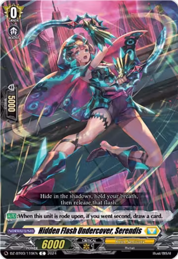 Hidden Flash Undercover, Serendis (DZ-BT03/119EN), DZ-BT03: Dimensional Transcendence — Vanguard card price
