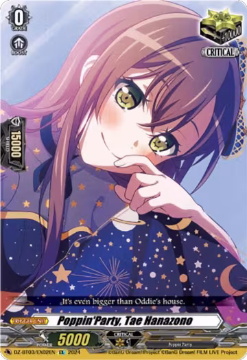 Poppin'Party, Tae Hanazono (EX) (DZ-BT03/EX02EN), DZ-BT03: Dimensional Transcendence — Vanguard card price