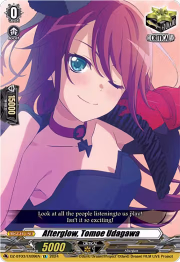 Afterglow, Tomoe Udagawa (EX) (DZ-BT03/EX09EN), DZ-BT03: Dimensional Transcendence — Vanguard card price