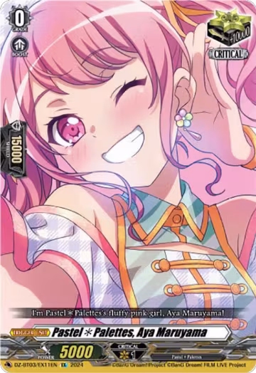 Pastel*Palettes, Aya Maruyama (EX) (DZ-BT03/EX11EN), DZ-BT03: Dimensional Transcendence — Vanguard card price