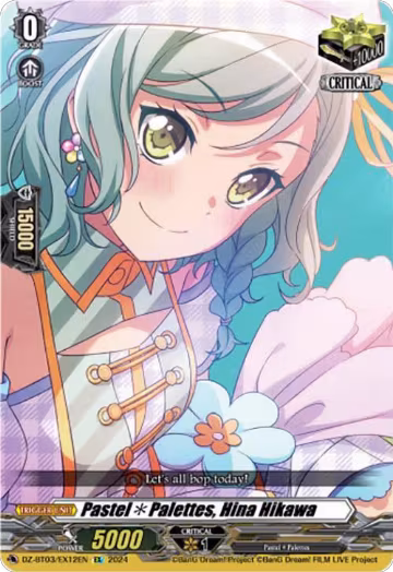 Pastel*Palettes, Hina Hikawa (EX) (DZ-BT03/EX12EN), DZ-BT03: Dimensional Transcendence — Vanguard card price