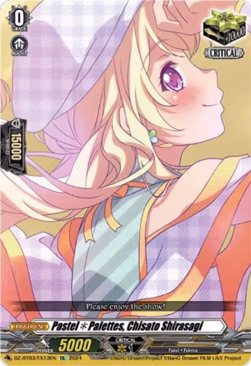 Pastel*Palettes, Chisato Shirasagi (EX) (DZ-BT03/EX13EN), DZ-BT03: Dimensional Transcendence — Vanguard card price