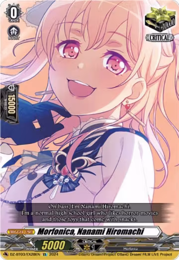 Morfonica, Nanami Hiromachi (EX) (DZ-BT03/EX28EN), DZ-BT03: Dimensional Transcendence — Vanguard card price