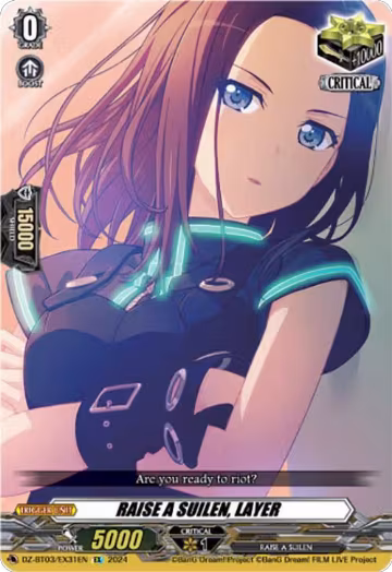 RAISE A SUILEN, LAYER (EX) (DZ-BT03/EX31EN), DZ-BT03: Dimensional Transcendence — Vanguard card price