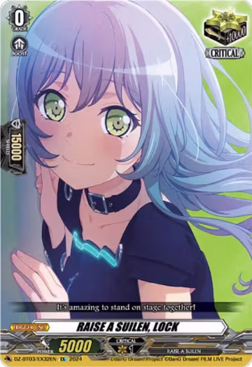 RAISE A SUILEN, LOCK (EX) (DZ-BT03/EX32EN), DZ-BT03: Dimensional Transcendence — Vanguard card price