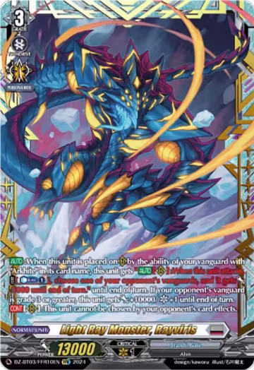 Light Ray Monster, Rayviris (FFR) (DZ-BT03/FFR10EN), DZ-BT03: Dimensional Transcendence — Vanguard card price