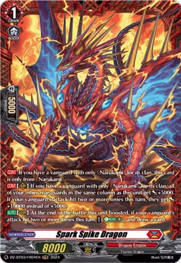 Spark Spike Dragon (FR) (DZ-BT03/FR04EN), DZ-BT03: Dimensional Transcendence — Vanguard card price